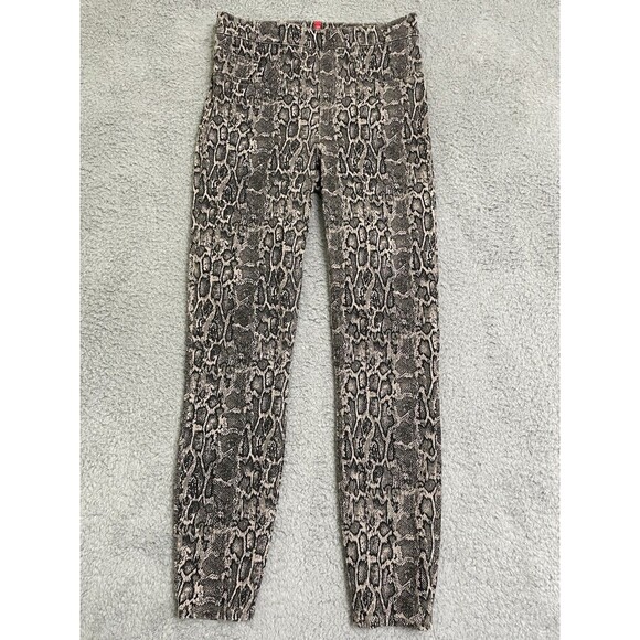 Spanx Women’s Small Jean-ish Ankle Leggings Taupe Snake Skin Tummy Control - Picture 2 of 11